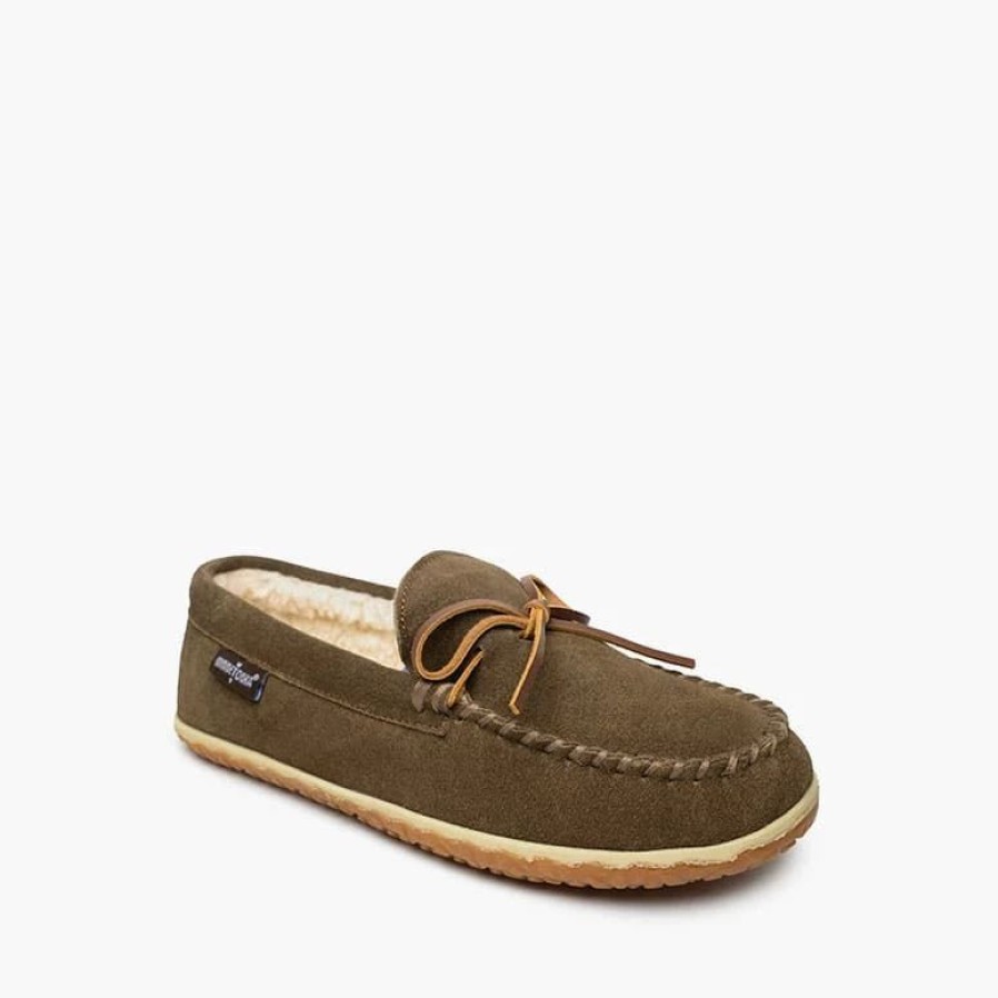 Casual & Dress * | Minnetonka Moccasin Co 'Minnetonka' Men'S Taft Slipper Autumn Brown