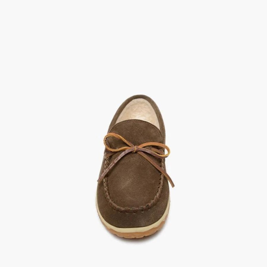 Casual & Dress * | Minnetonka Moccasin Co 'Minnetonka' Men'S Taft Slipper Autumn Brown