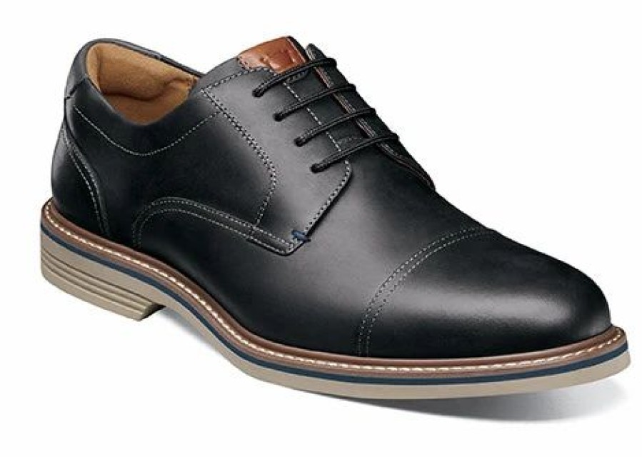 Casual & Dress * | Florsheim' Men'S Norwalk Cap Toe Oxford Black