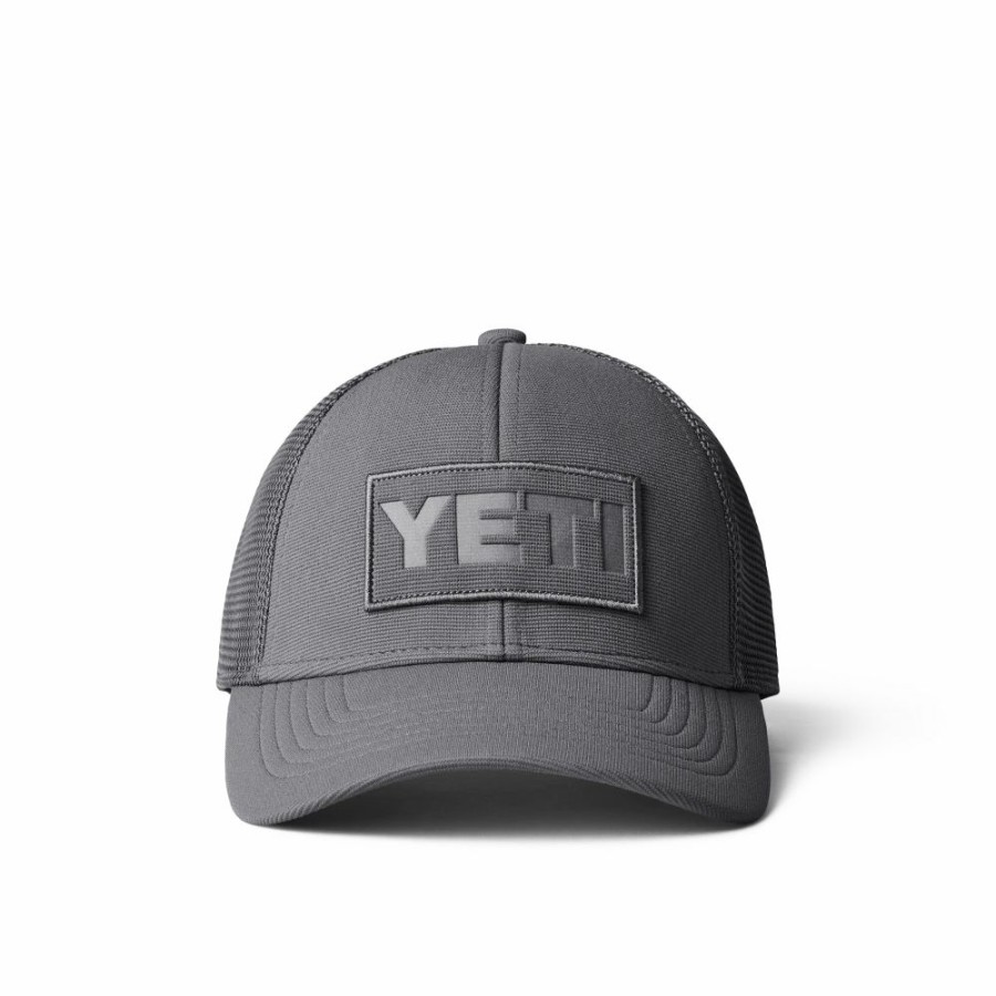 Accessories * | Yeti' Men'S Patch Trucker Hat Grey