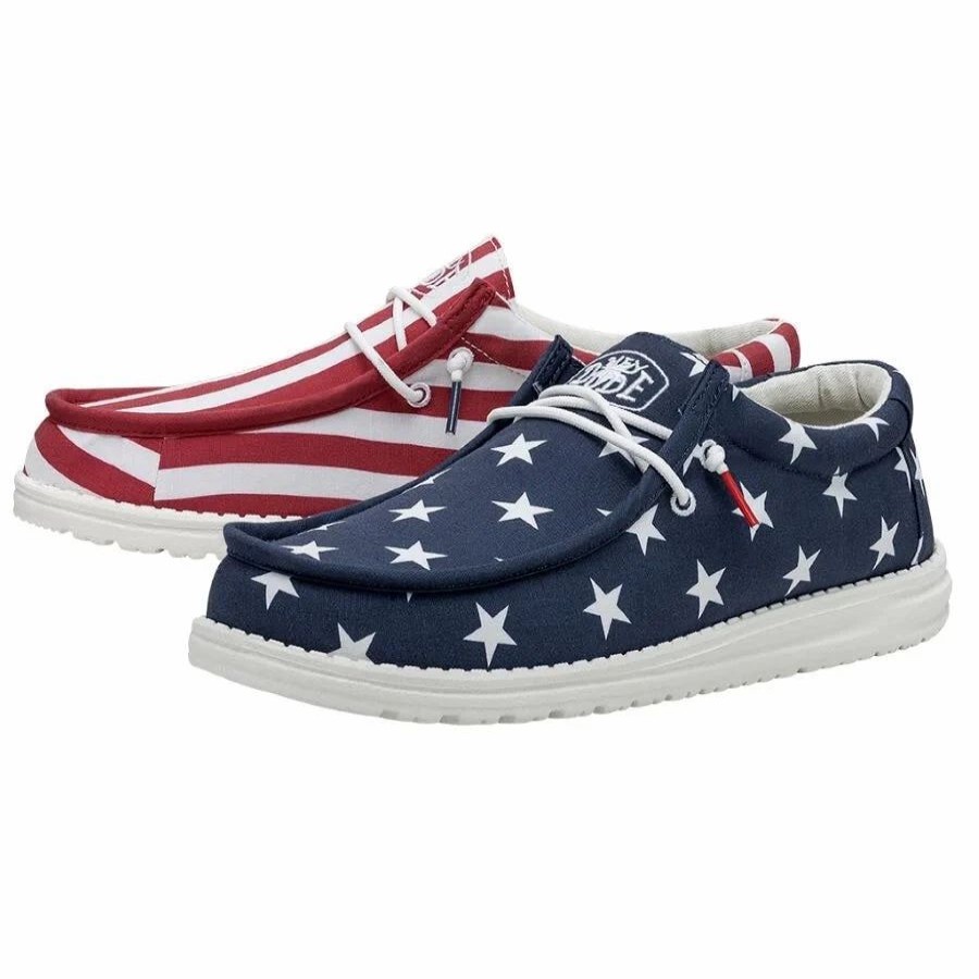 Casual & Dress * | Hey Dude' Men'S Wally Patriotic American Flag