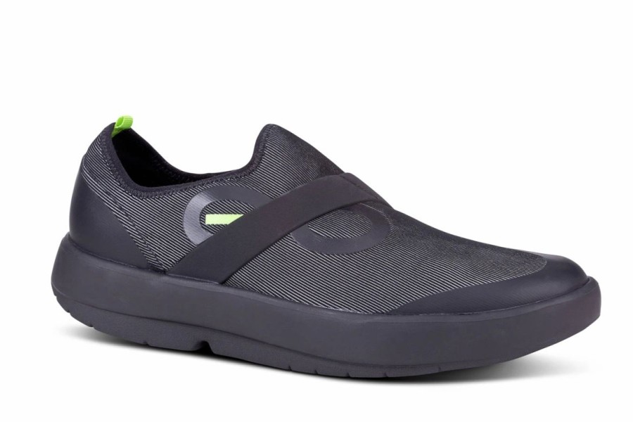 Casual & Dress * | Oofos' Men'S Oomg Fiber Low Slip On Black / Gray