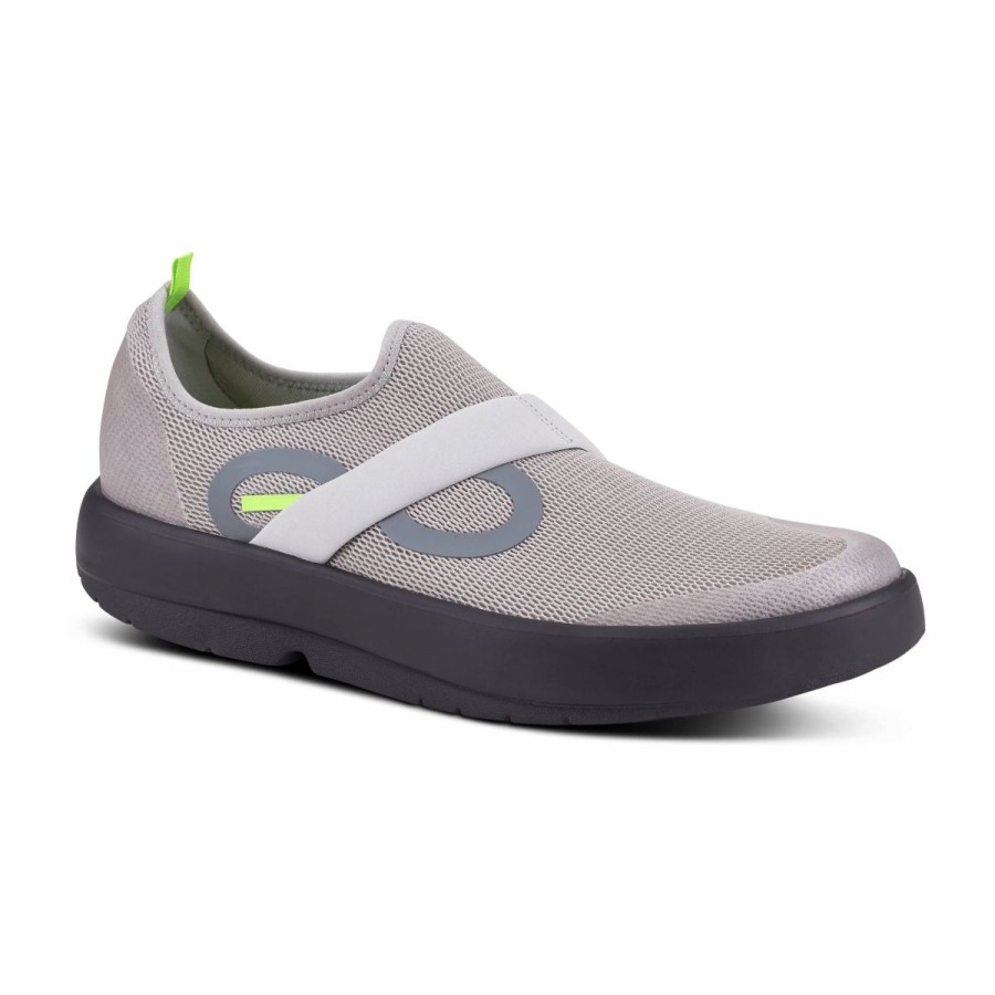 Casual & Dress * | Oofos' Men'S Oomg Low Slip On Black / Gray