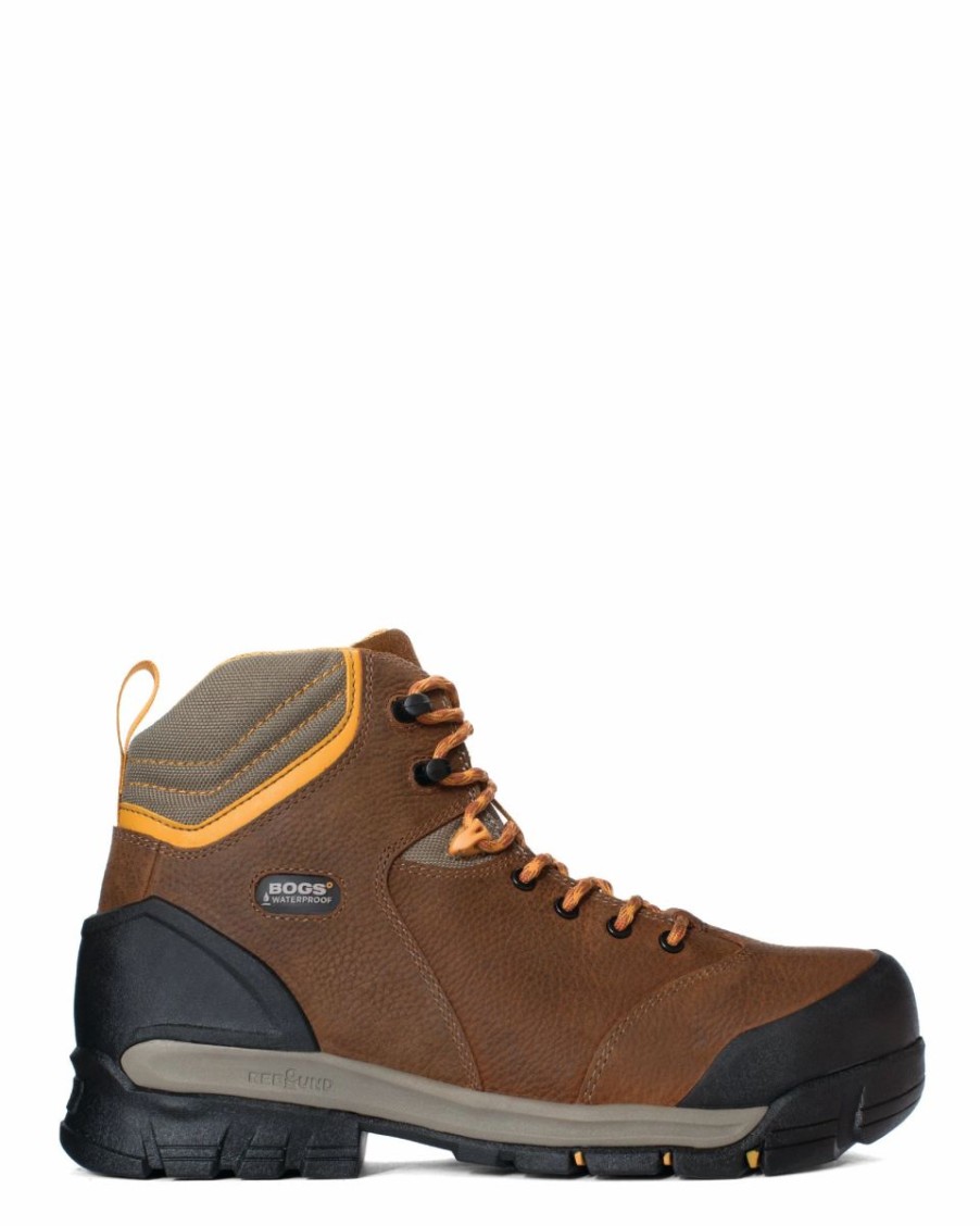 Work * | Bogs' Men'S 6 Bedrock Wp Comp Toe Brown