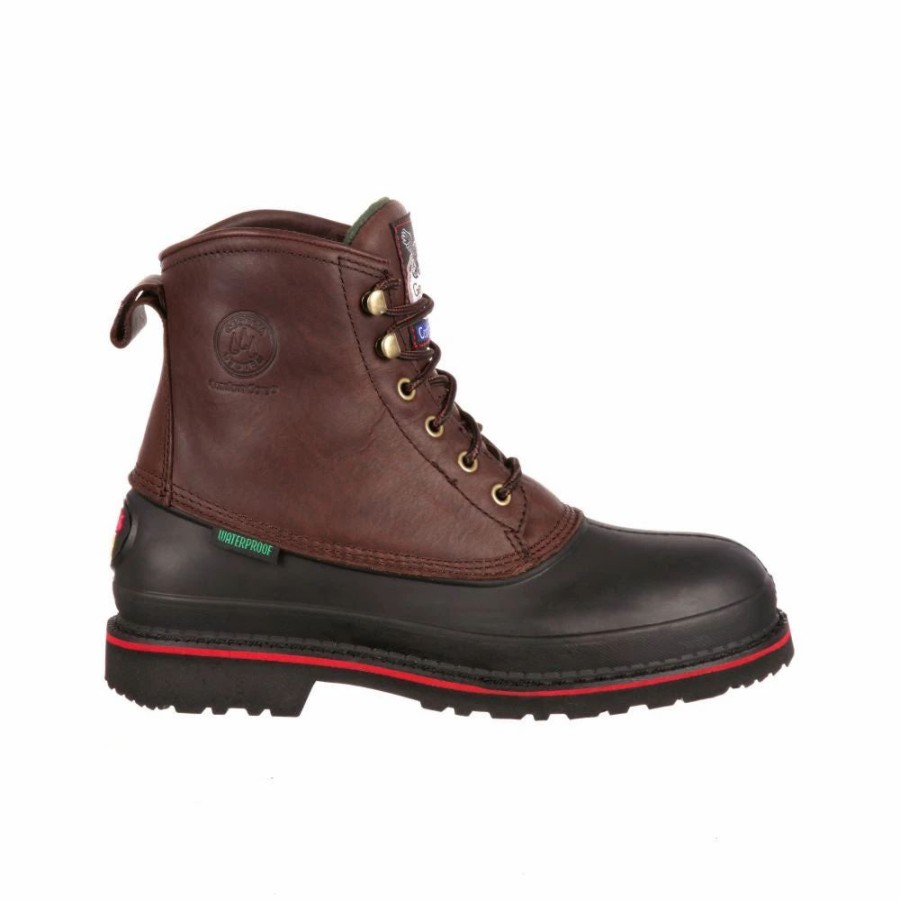 Work * | Georgia Boot' Men'S 6 Muddog Eh Wp Steel Toe Dark Chocolate