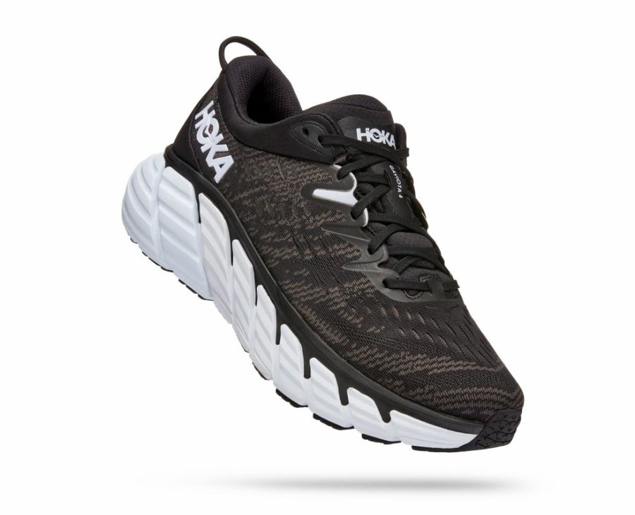 Athletic * | Hoka' Men'S Gaviota 4 Black / White (Wide)