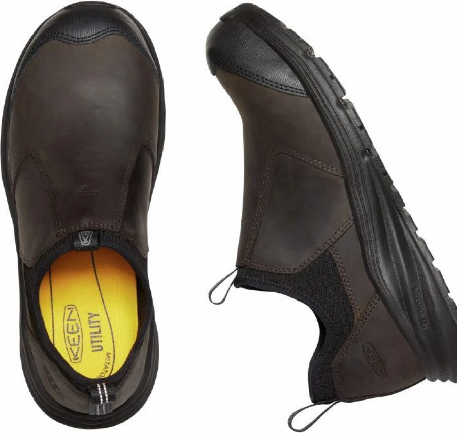 Work * | Keen Utility' Men'S Vista Energy+Shift Esd Slip On Comp Toe Coffee Bean / Black