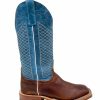 Cowboy * | Anderson Bean' Men'S 13 Western Square Toe Bison / Blue Lava