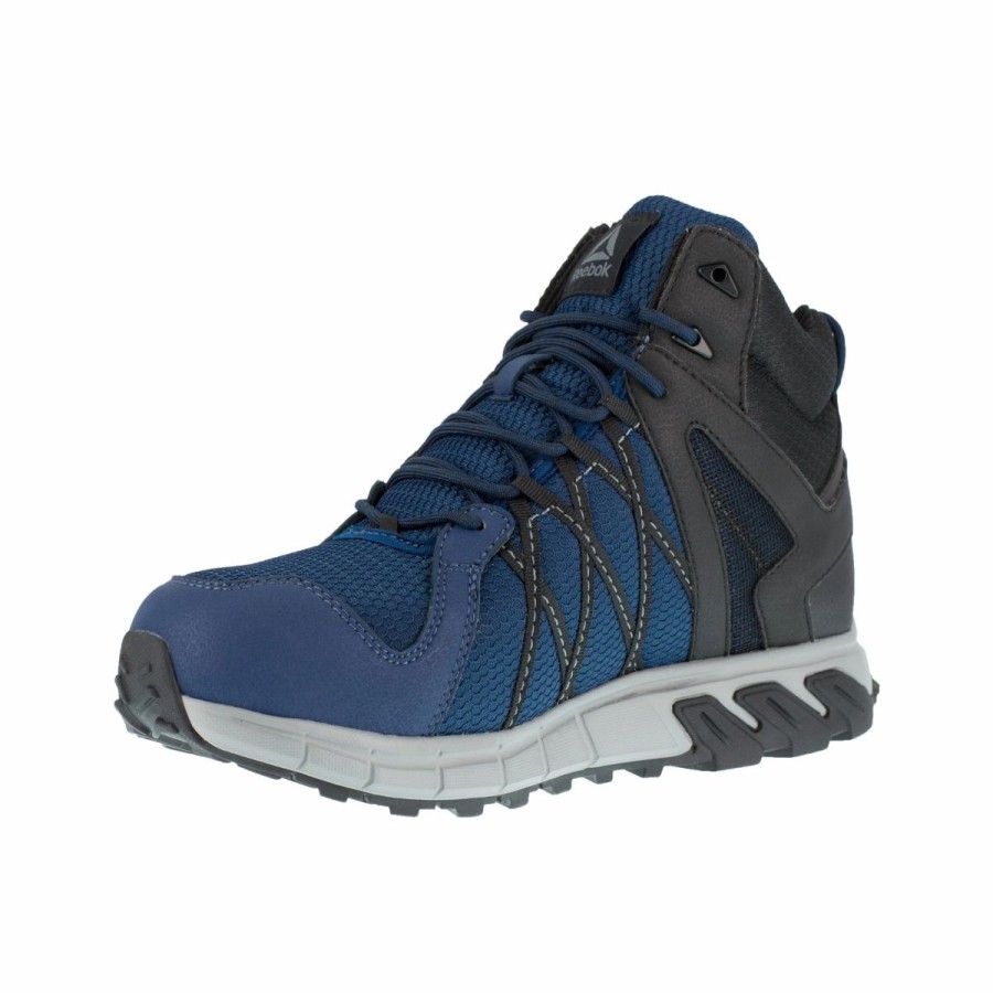 Work * | Reebok' Men'S Trailgrip Athletic Eh Int Met Guard Alloy Toe Navy / Black