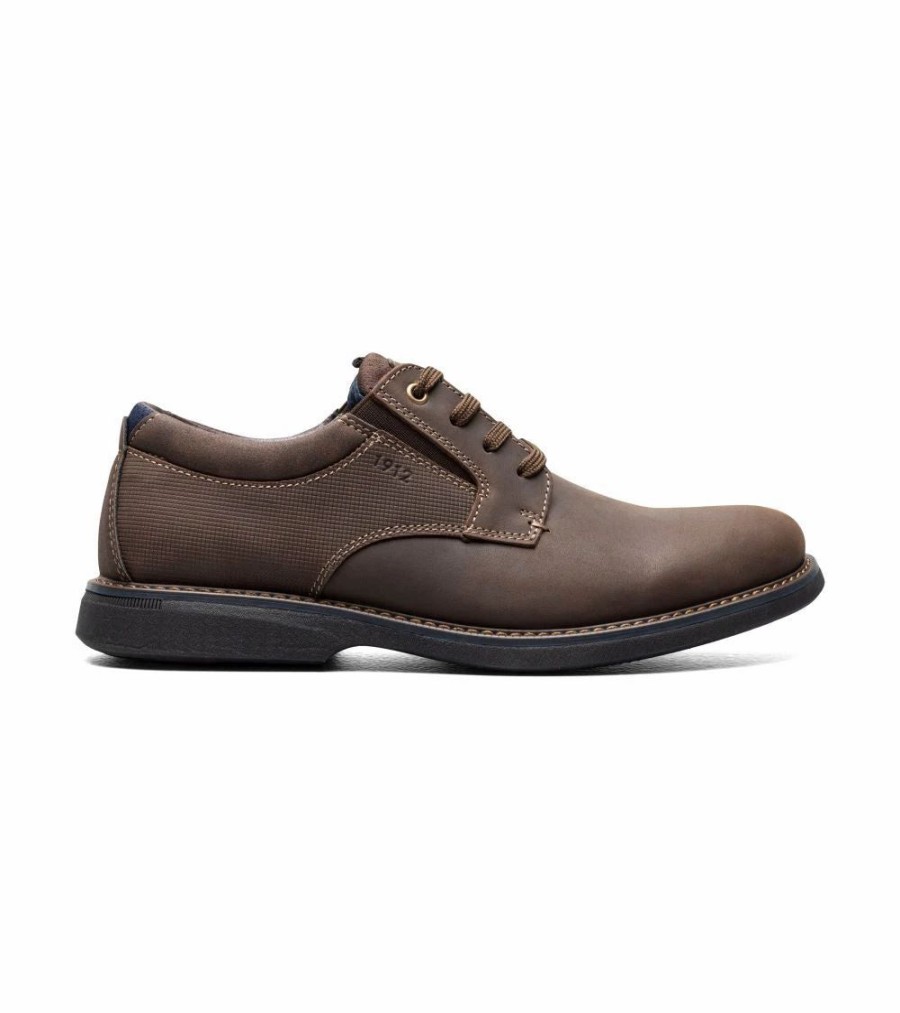 Casual & Dress * | Nunn Bush' Men'S Otto Plain Toe Oxford Brown