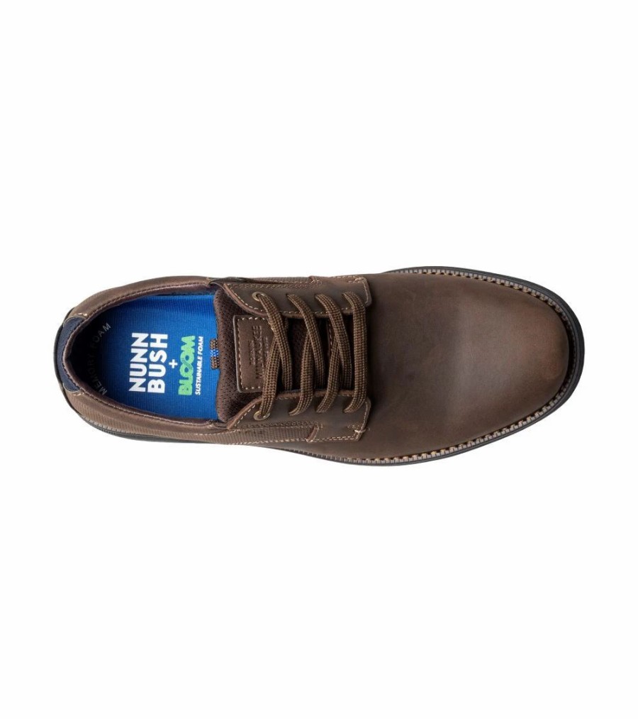 Casual & Dress * | Nunn Bush' Men'S Otto Plain Toe Oxford Brown