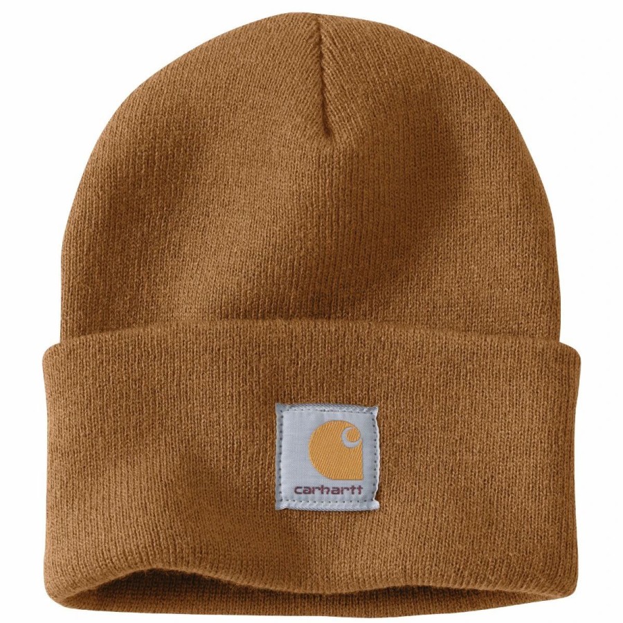 Accessories * | Carhartt' Acrylic Watch Knit Hat Carhartt Brown