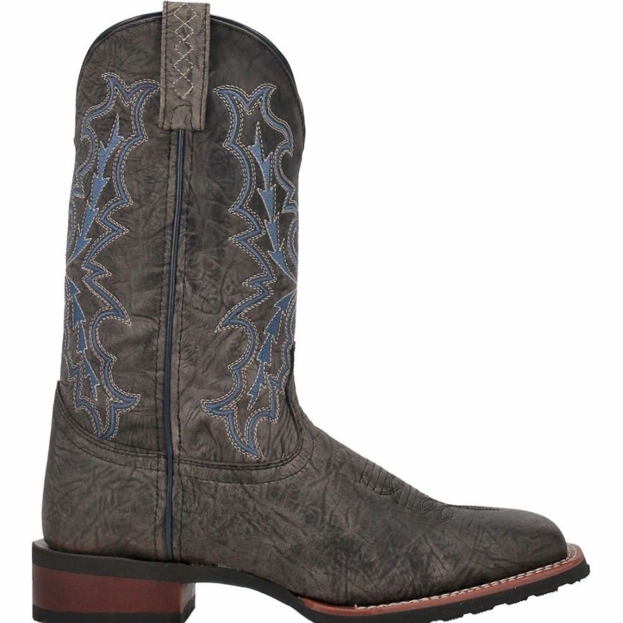 Cowboy * | Laredo' Men'S 11 Winfield Western Square Toe Grey