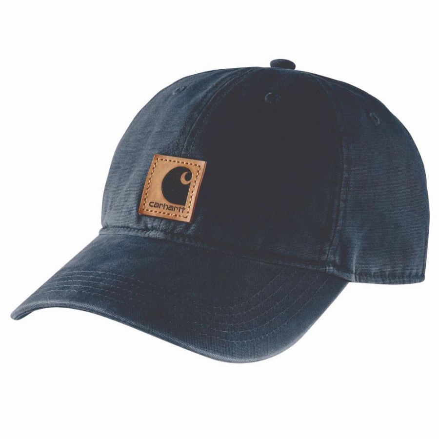 Accessories * | Carhartt' Men'S Adjustable Canvas Cap Navy