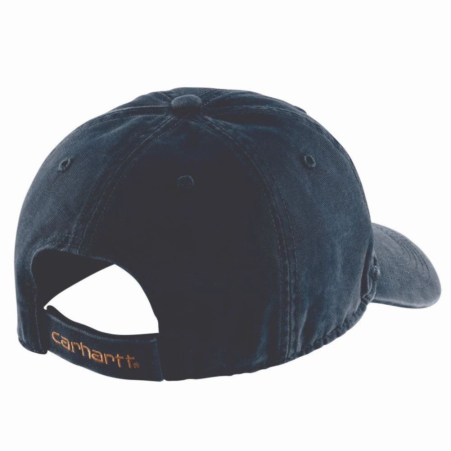 Accessories * | Carhartt' Men'S Adjustable Canvas Cap Navy