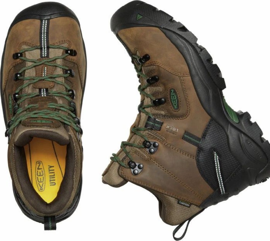 Work * | Keen Utility' Men'S 6 Pittsburgh Eh Wp Steel Toe Cascade Brown / Greener Pastures