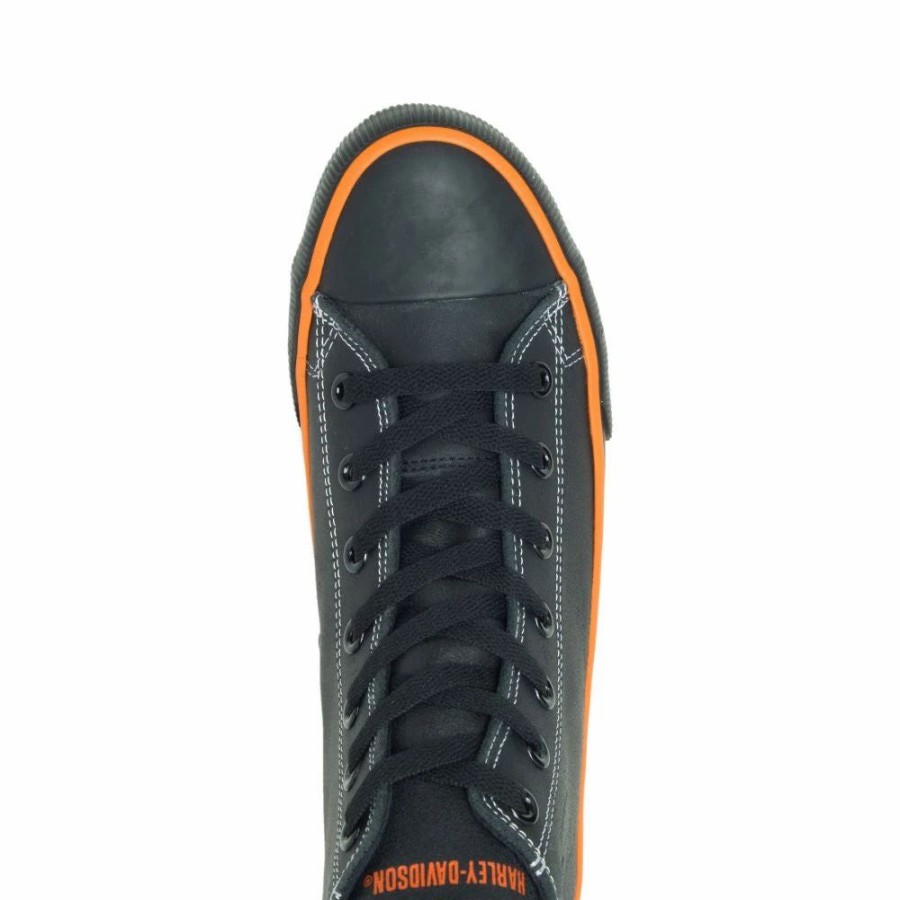 Athletic * | Harley Davidson' Men'S 4.25 Nathan Hi-Top Sneaker Black