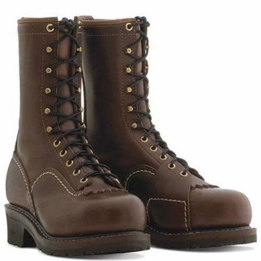 Work * | Wesco' Men'S 10 Voltfoe Eh Lineman Comp Toe Brown