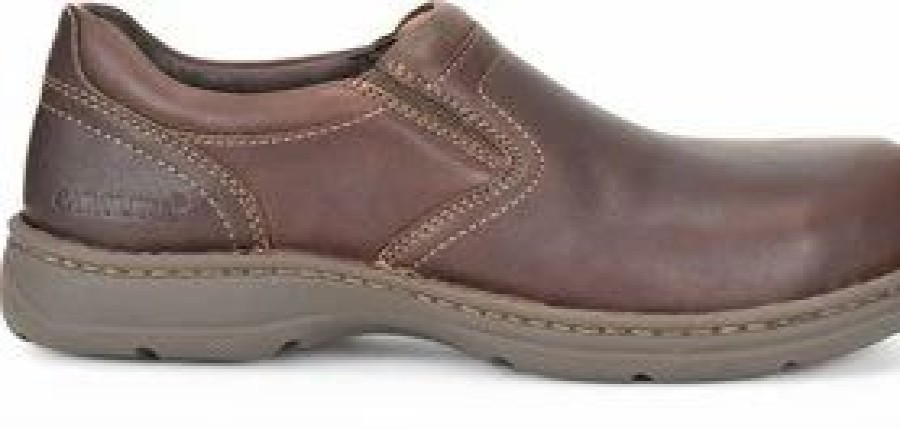 Work * | Carolina' Men'S Blvd 2.0 Aluminum Toe Esd Slip On Brown