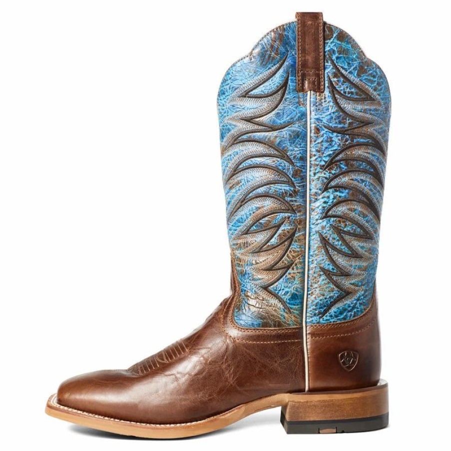 Cowboy * | Ariat' Men'S 13 Firecatcher Western Square Toe Well Brown