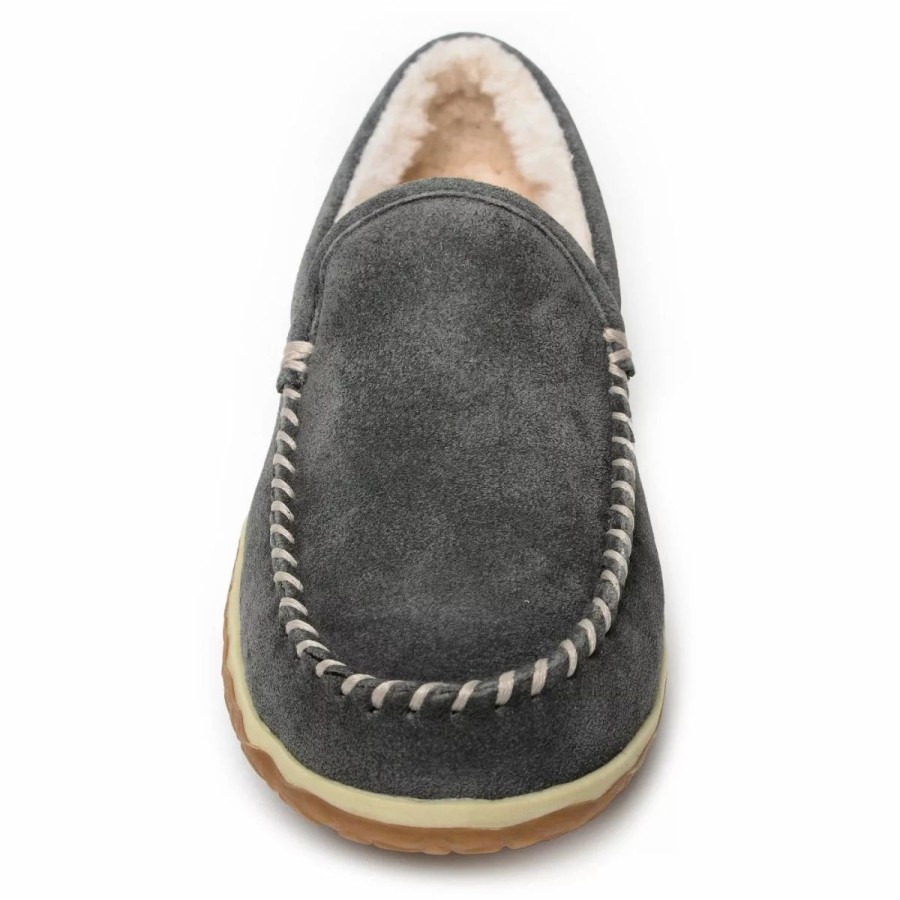 Casual & Dress * | Minnetonka Moccasin Co 'Minnetonka' Men'S Suede Tilden Moc Slipper Grey (Wide)