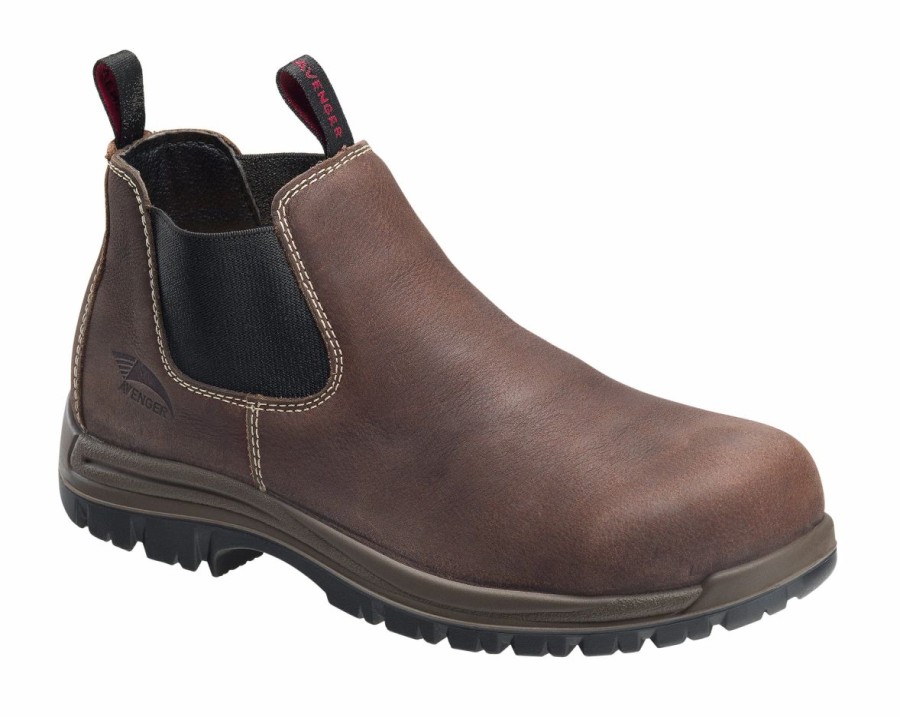 Work * | Avenger' Men'S 4 Foreman Romeo Eh Sr Comp Toe Pull On Brown