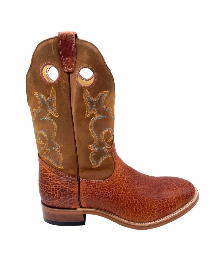 Cowboy * | Boulet' Men'S 12 Western Round Toe Utta Whisky / Grizzly Tan