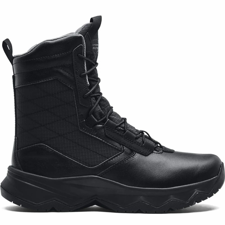 Work * | Under Armour' Men'S 8 Stellar G2 Sr Side Zip Soft Toe Black