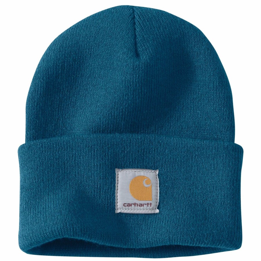 Accessories * | Carhartt' Acrylic Knit Watch Hat Ocean Blue