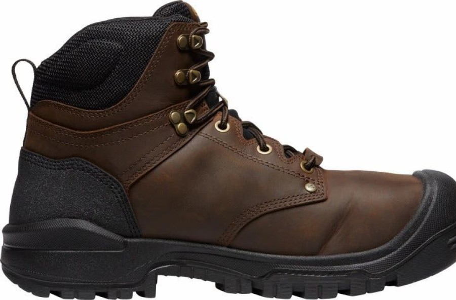 Work * | Keen Utility' Men'S 6 Independence Int. Metguard Eh Wp Carbon Toe Dark Earth / Black