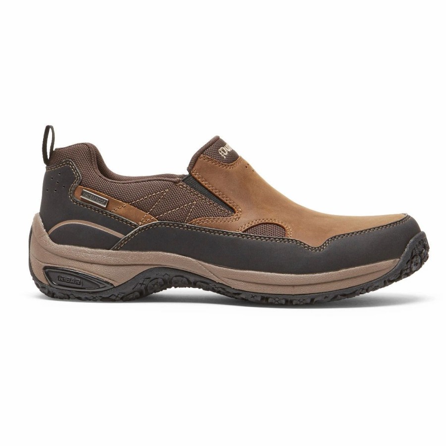 Casual & Dress * | Dunham Footwear 'Dunham' Men'S Cloud Plus Wp Slip On Brown Leather