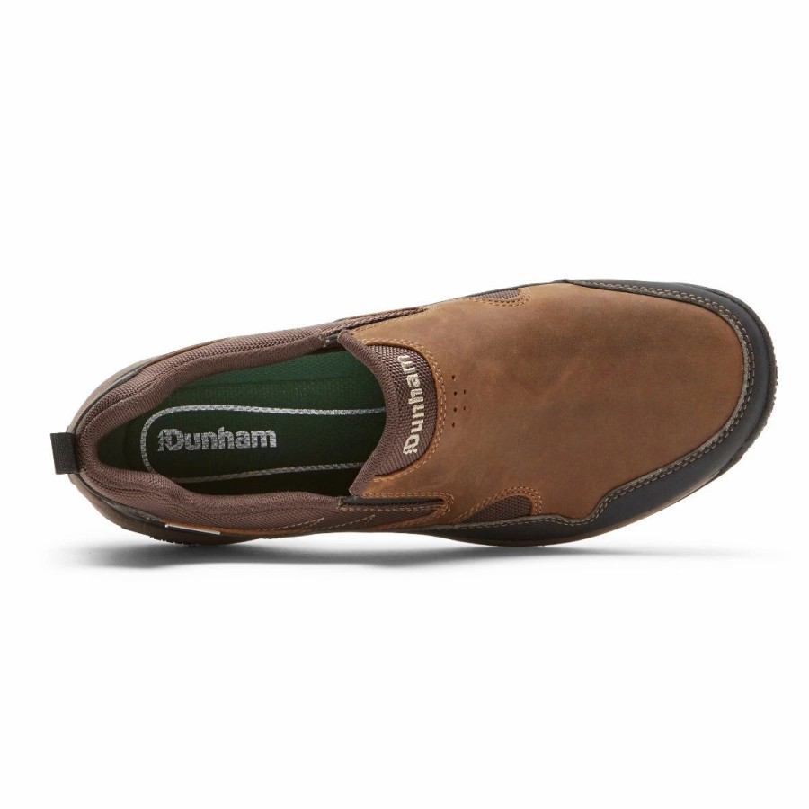 Casual & Dress * | Dunham Footwear 'Dunham' Men'S Cloud Plus Wp Slip On Brown Leather