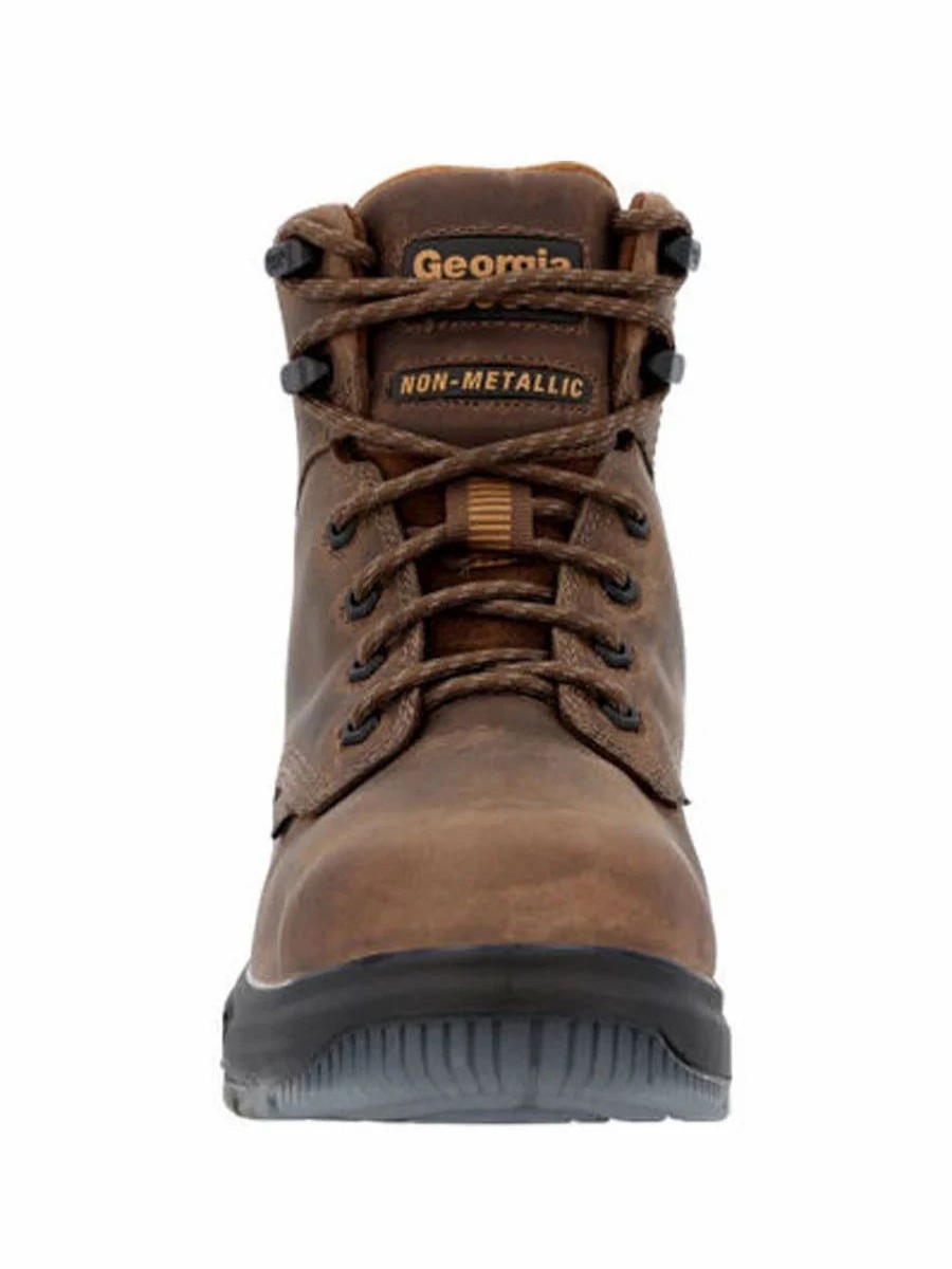 Work * | Georgia Boot' Men'S 6 Flxpoint Ultra Eh Wp Comp Toe Brown