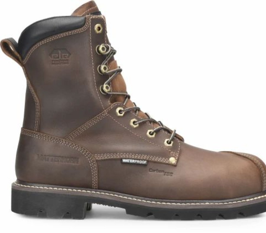 Work * | Double H 'Matterhorn' Men'S 8" Corvus Eh Wp Comp Toe Brown