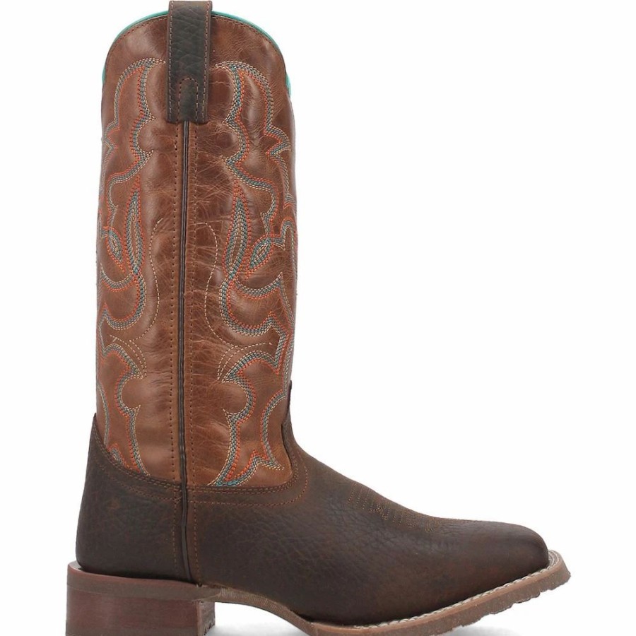 Cowboy * | Laredo' Men'S 13 Odie Western Square Toe Dark Brown