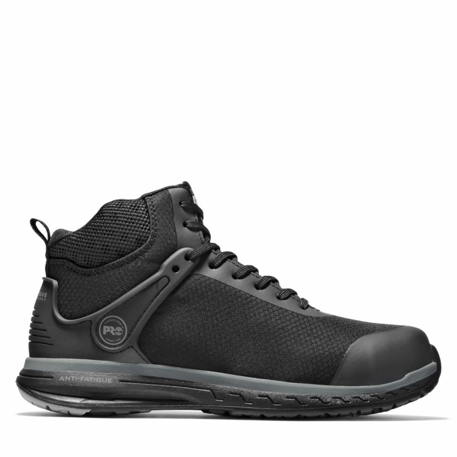 Work * | Timberland Pro' Men'S 6 Drivetrain Esd Mid Comp Toe Black