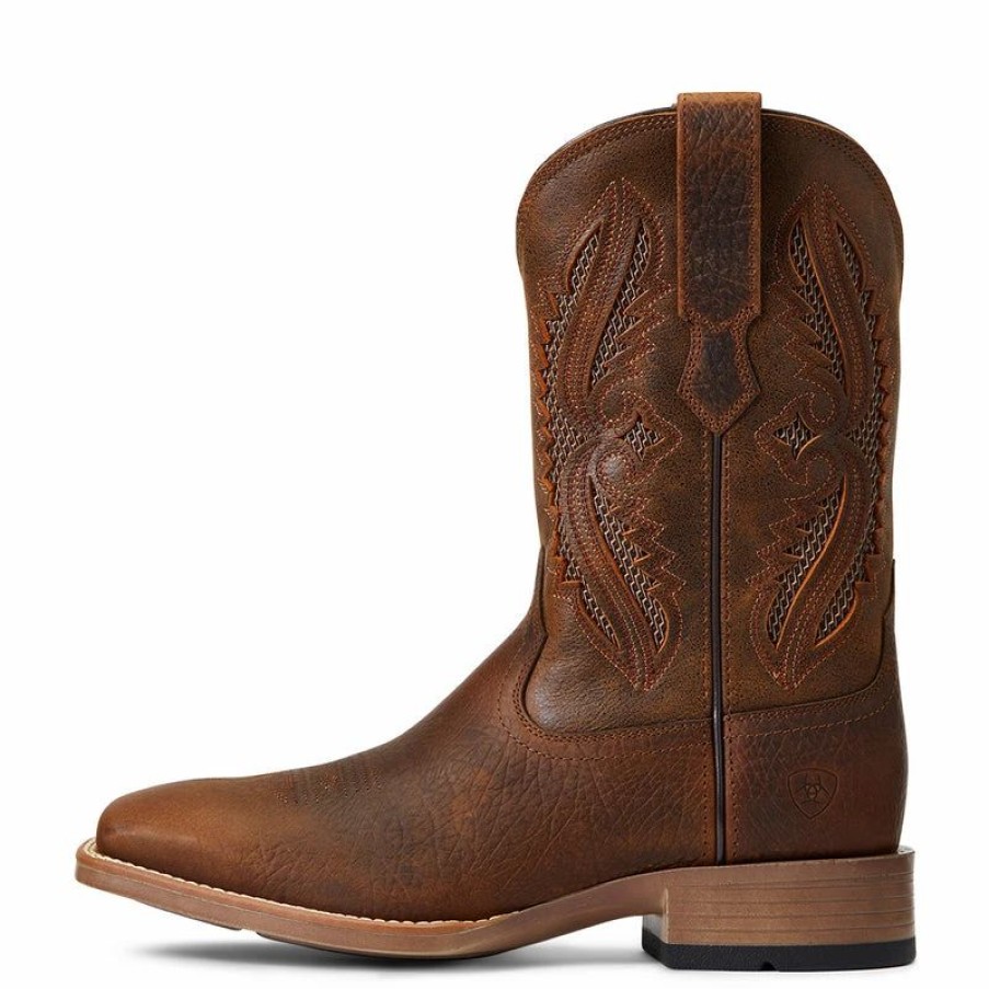 Cowboy * | Ariat' Men'S 11 Rowder Venttek 360 Western Square Toe Earth / Mack Brown