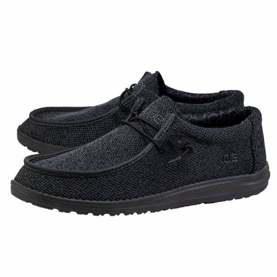 Casual & Dress * | Hey Dude' Men'S Wally Sox Micro Total Black