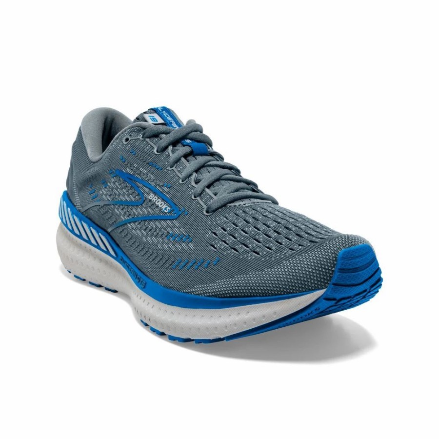 Athletic * | Brooks' Men'S Glycerin Gts 19 Quarry / Grey / Dark Blue