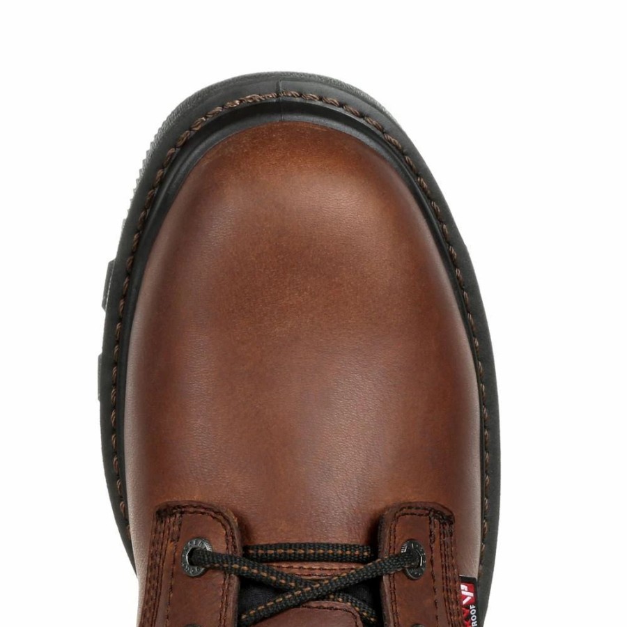 Work * | Rocky' Men'S 8 Rams Horn Eh Wp Comp Toe Dark Brown