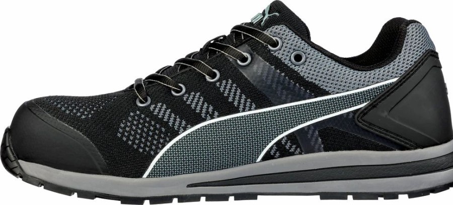 Work * | Puma' Men'S Elevate Knit Esd Comp Toe Black / Gray / White