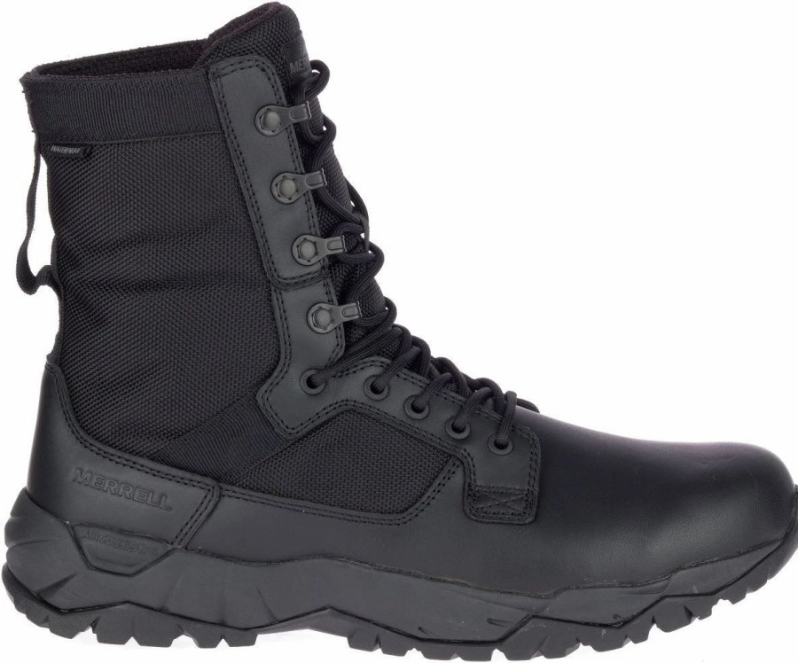 Work * | Merrell' Unisex 8 Mqc Patrol Wp Soft Toe Black (Wide)