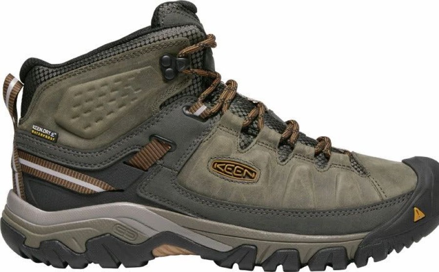 Work * | Keen Outdoor' Men'S Targhee Iii Wp Mid Hiker Black Olive / Golden Brown (Wide)