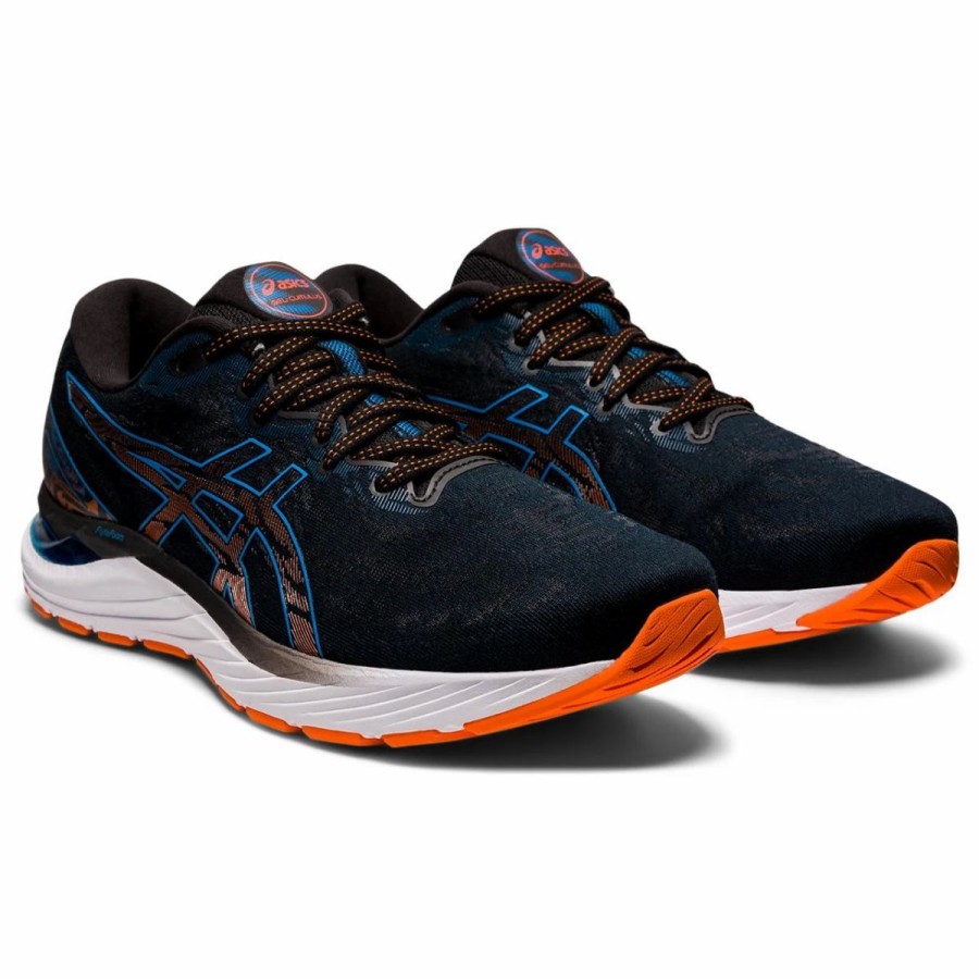 Athletic * | Asics America Corp 'Asics' Men'S Gel Cumulus 23 Black / Reborn Blue