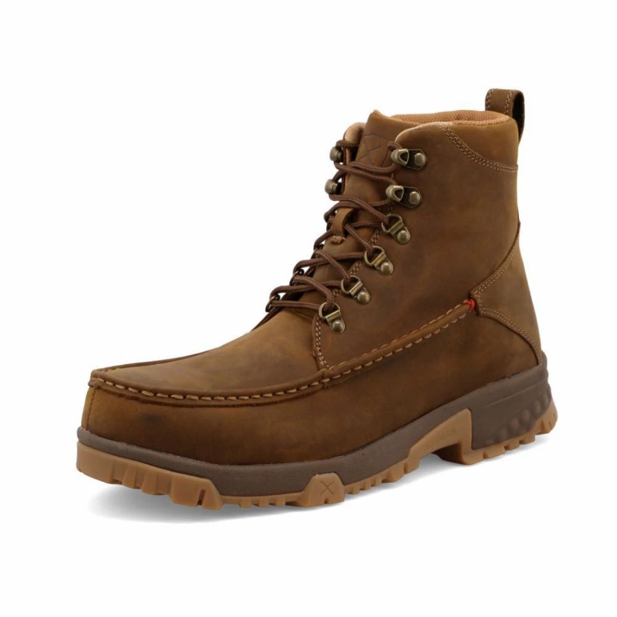 Work * | Twisted X Boots 'Twisted X' Men'S 6 Cellstretch Eh Comp Toe Distressed Saddle