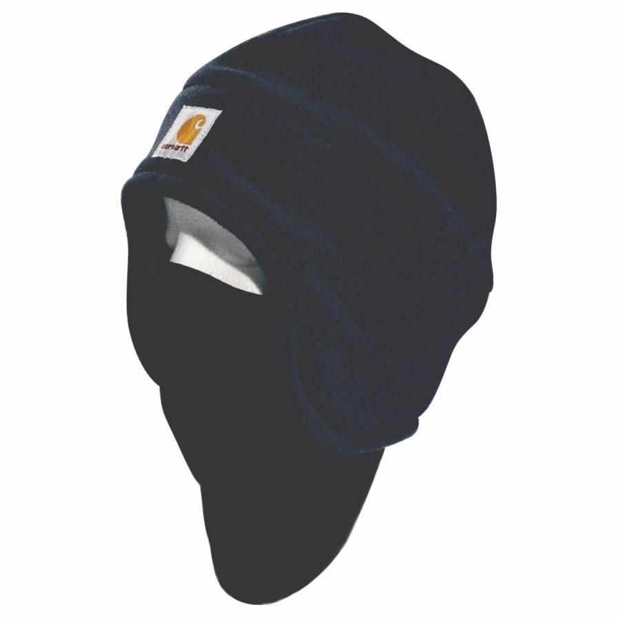 Accessories * | Carhartt' Men'S Fleece 2-In-1 Headwear Navy