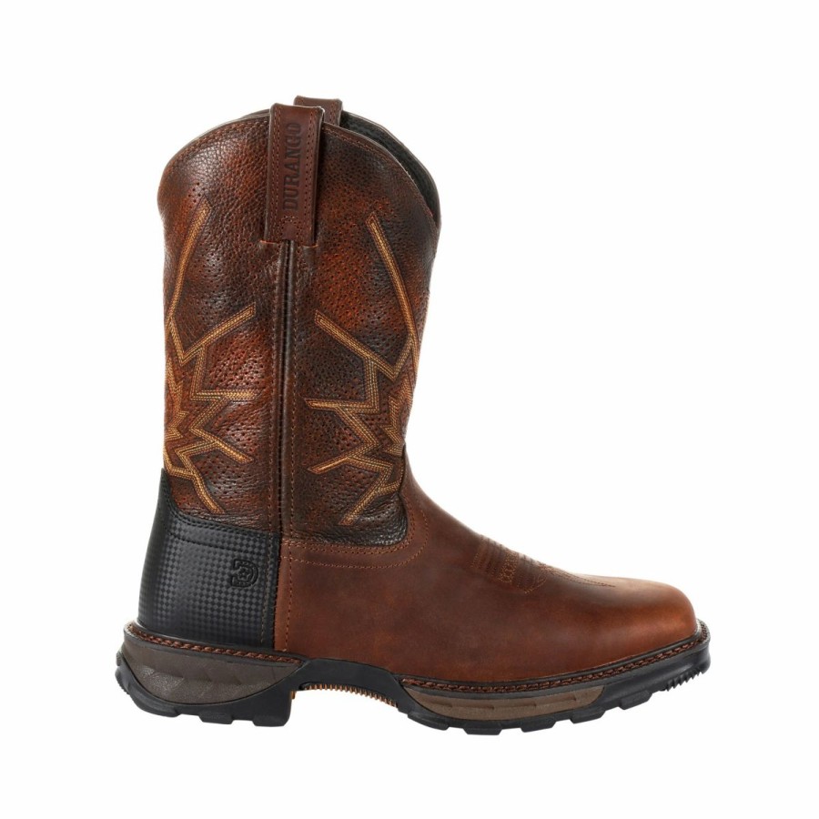 Work * | Durango' Men'S 11 Maverick Xp Ventilated Western Square Toe Brown