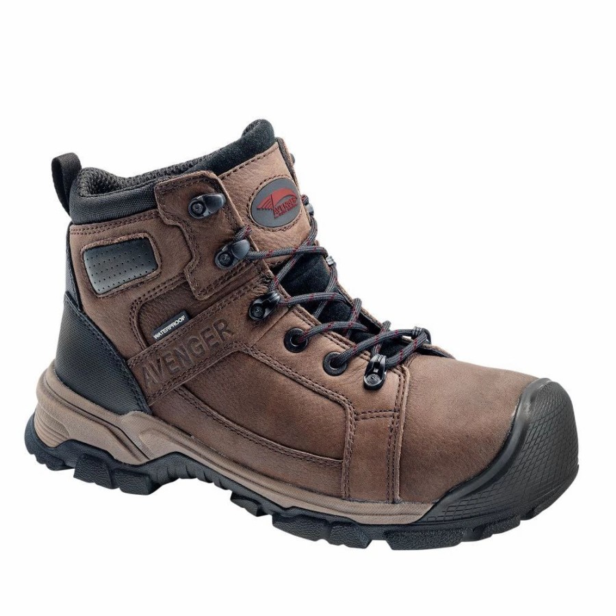 Work * | Avenger' Men'S Ripsaw Eh Pr Wp Alloy Toe Hiker Brown