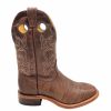 Cowboy * | Boulet' Men'S 12 Roper Western Round Toe Shoulder Noce Taurus / Organza Brown