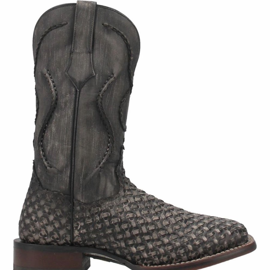 Cowboy * | Dan Post Boot Co 'Dan Post' Men'S 12 Stanley Western Square Toe Black